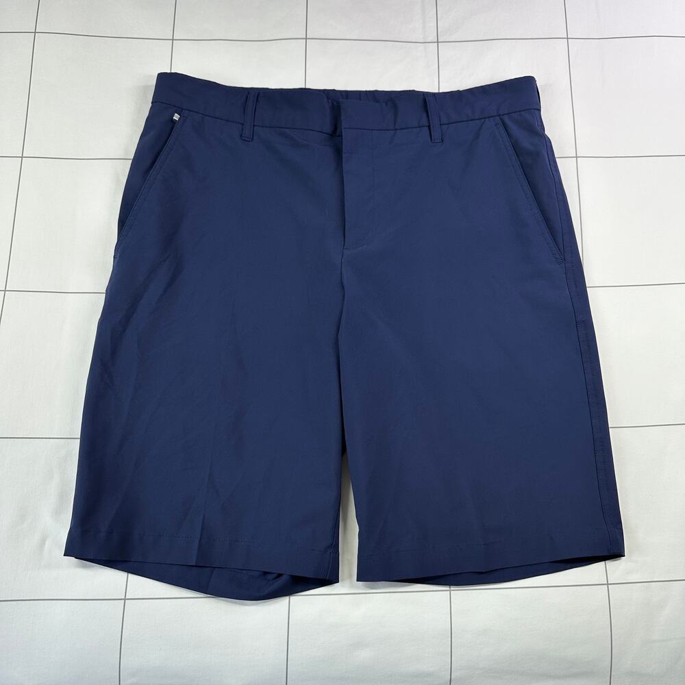 J Lindeberg Shorts Mens 33 Blue True Regular Micro Stretch Golf Performance Tech